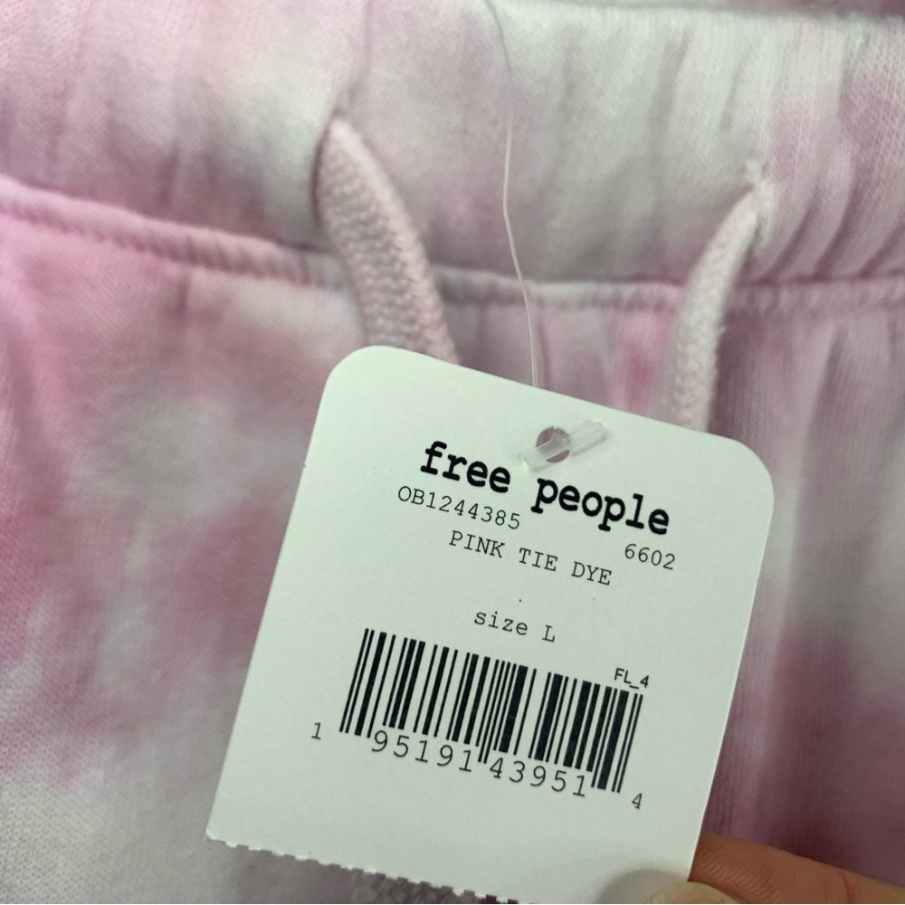NWT FP Movement by Free People Pink Tie Dye Work It Out Jogger, size L - Picture 7 of 15